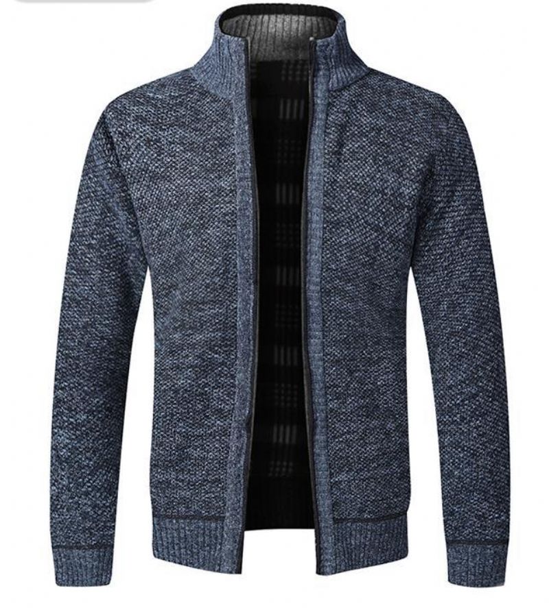 Herre Sweaterjakke Løs Casual Strikket Cardigan Trend