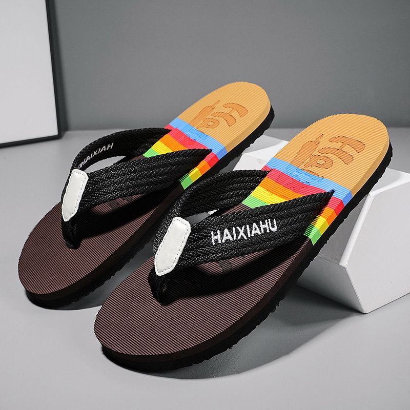 Herre Tøfler Pinch Webbing Flip Flops Hjemme Indendørs Letvægts Udendørs Strand Sandaler Mand Stor Størrelse