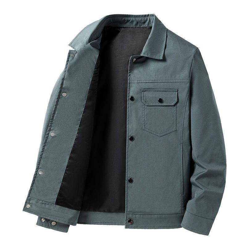 Herrejakker Lapel Casual Trench Coats