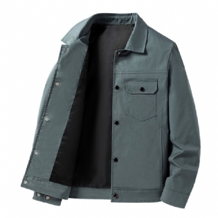 Herrejakker Lapel Casual Trench Coats