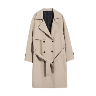 Herrejakker Trend Mid Længde Løse Preppy Trench Coats