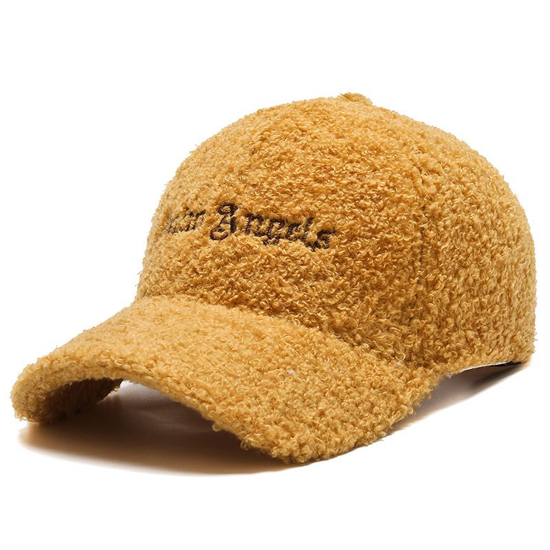 Hue Kvinders Efterår Og Vinter Lammeuld Varm Baseball Cap Trendy Teddy Fløjl Kasket Lille