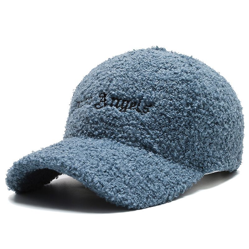 Hue Kvinders Efterår Og Vinter Lammeuld Varm Baseball Cap Trendy Teddy Fløjl Kasket Lille