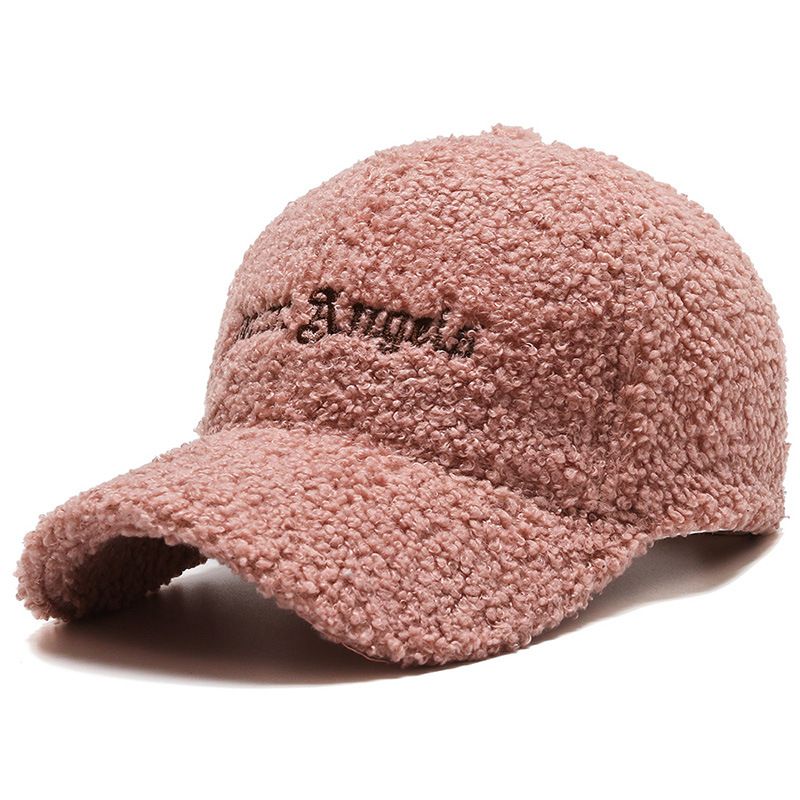 Hue Kvinders Efterår Og Vinter Lammeuld Varm Baseball Cap Trendy Teddy Fløjl Kasket Lille