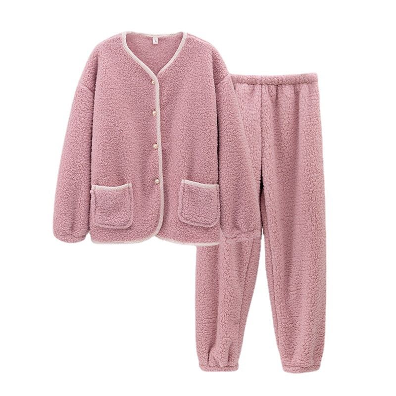 Kvinders Pyjamassæt Flannel Loungewear