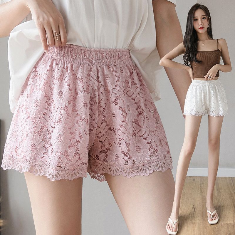 Lace Tynde Shorts Dame Hot Pants Elastik