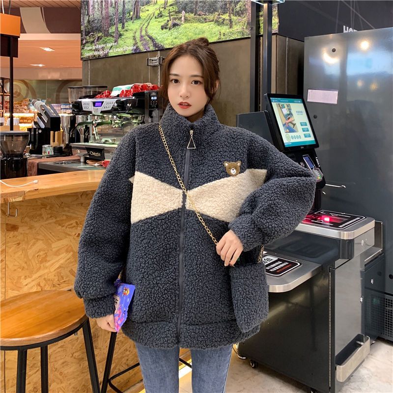 Løs Jakke Dame Fleece Coat Trend