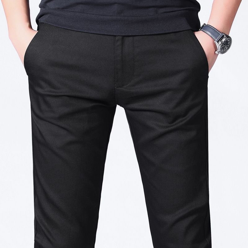 Løse Lige Stretch Casual Mænds Slim Black Small Feet Bukser