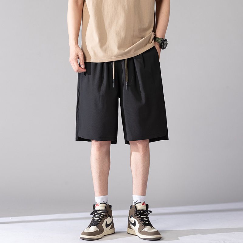 Løse Shorts Mænd Sommer Tynd Sports Khaki Six Points Casual