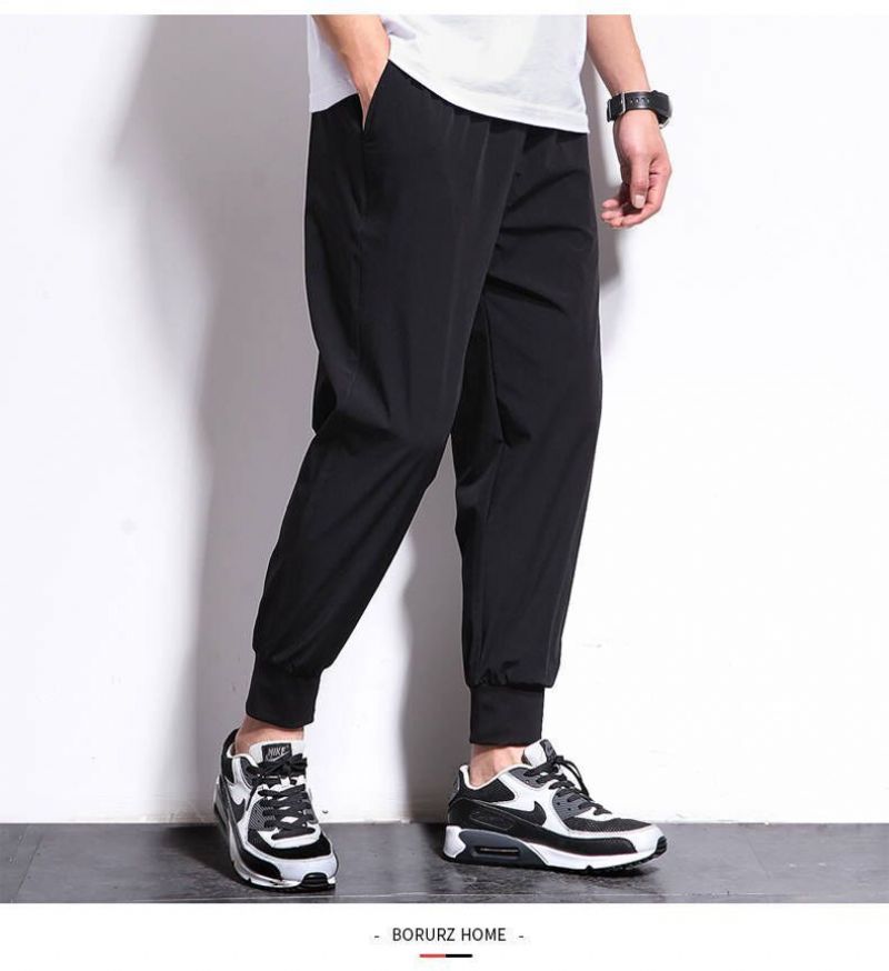 Mænds Casual Leggings Sports Sweatpants Med Snoretræk