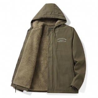 Mænds Overtøj Casual Jakker Hooded Solid