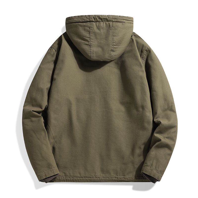 Mænds Overtøj Casual Jakker Hooded Solid