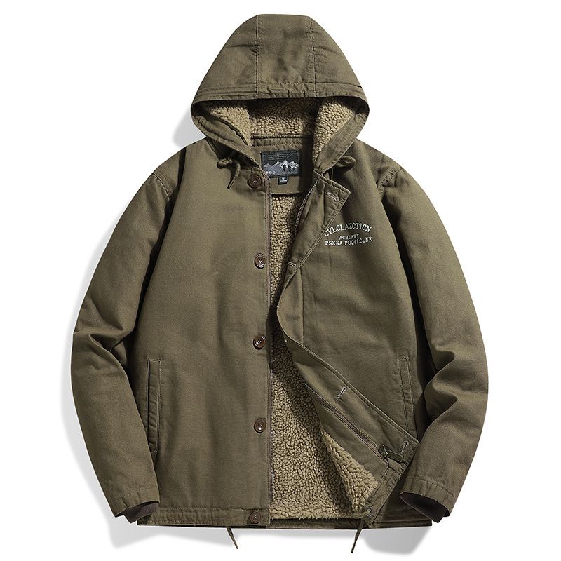 Mænds Overtøj Casual Jakker Hooded Solid