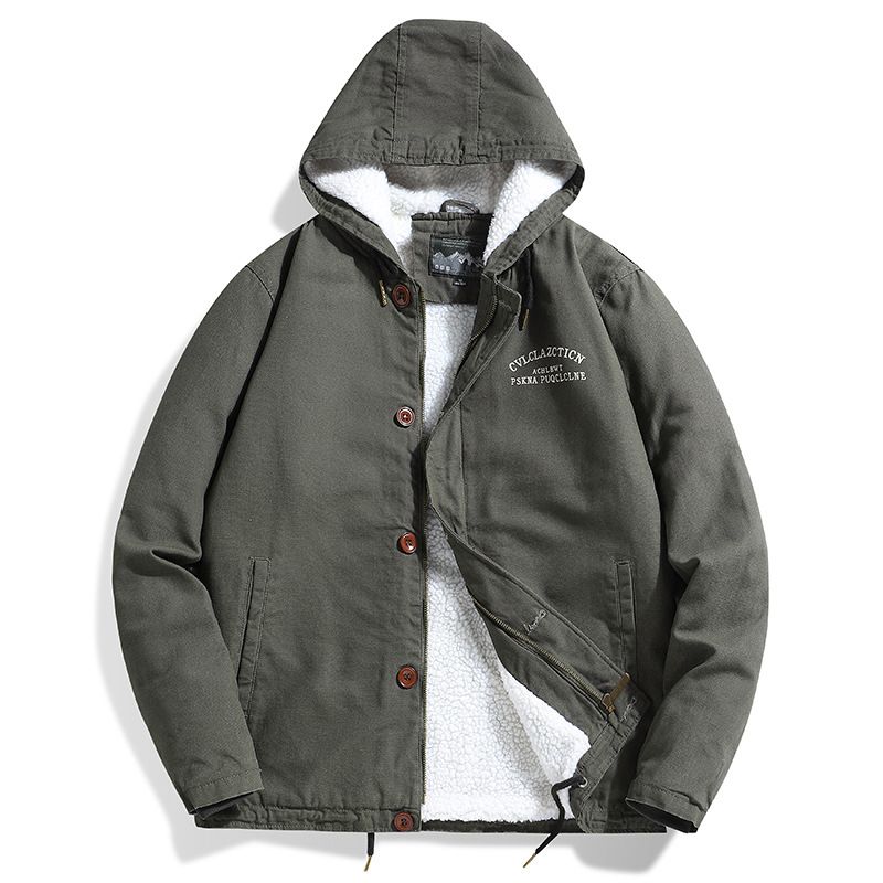 Mænds Overtøj Casual Jakker Hooded Solid