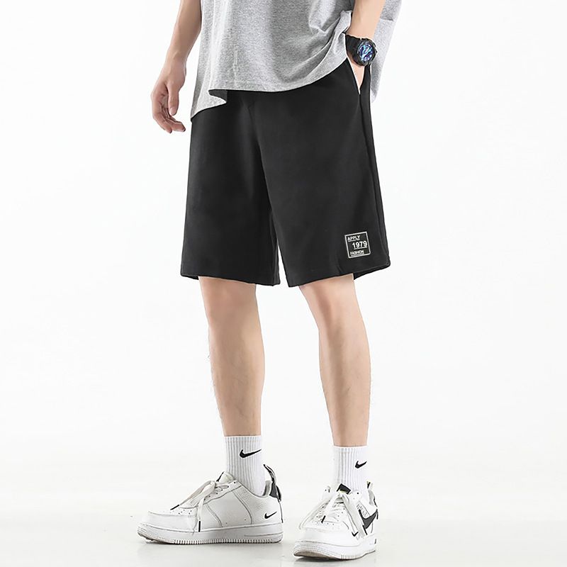 Mænds Sportsshorts Løse Lige Tynde Sektion Strand Casual Fem Point Trend