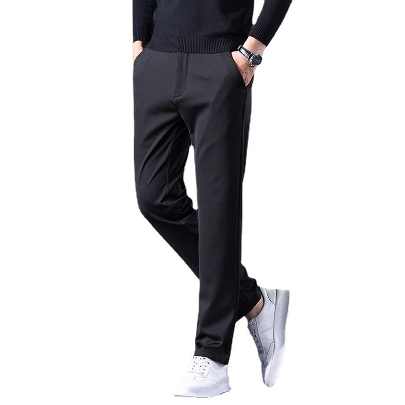 Mænds Stretch Casual Bukser Slim Fit Lige