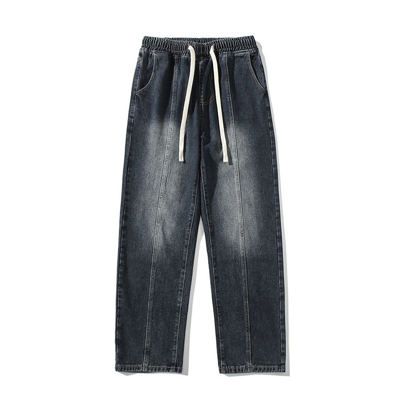 Mænds Vintage Jeans Gradient Loose Straight Pants