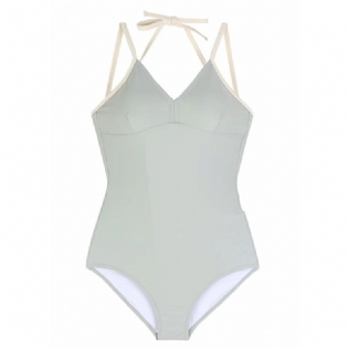 Ny Bikini Sexet Slim Sort Ny One-piece Badedragt Kvinder