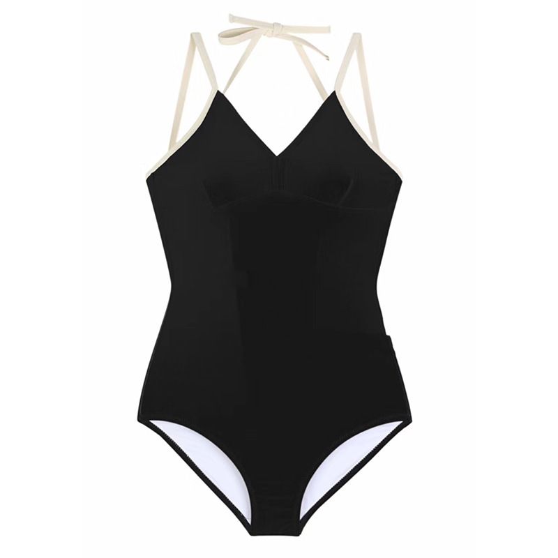 Ny Bikini Sexet Slim Sort Ny One-piece Badedragt Kvinder