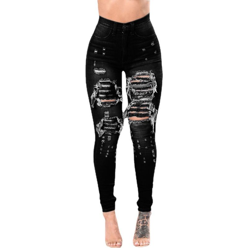 Ripped Jeans Kvinder 2023 Skinny Bukser Denim