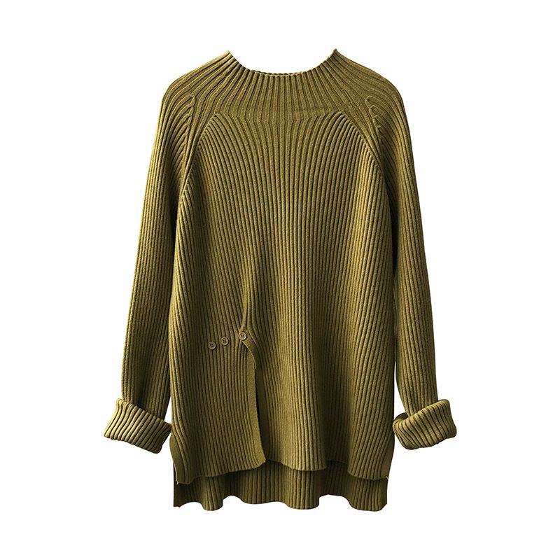 Rullekrave Sweater Dame 2023 Forår Nye Løse Strikoverdele