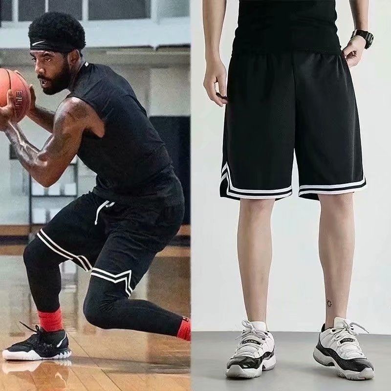 Shorts Tight Gym Pants Basketball Bukser Løs Hurtigtørrende