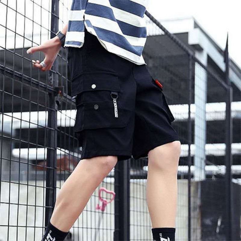 Shorts Til Mænd Workwear Cropped Bukser Trendy Casual Løs