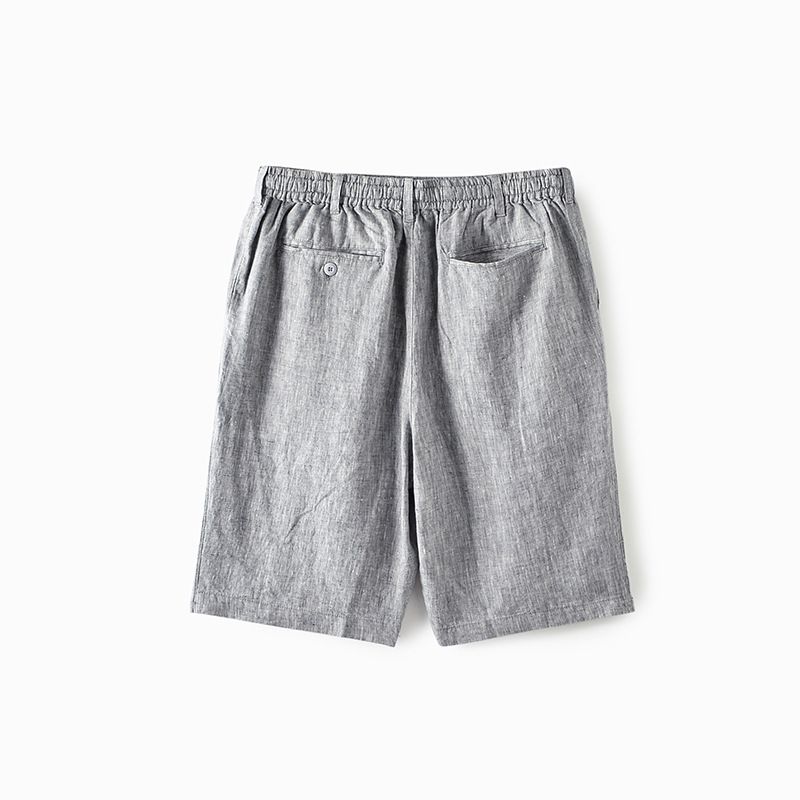 Sommer Linned Shorts Til Mænd Letvægts Åndbar Mode Beach Five Points