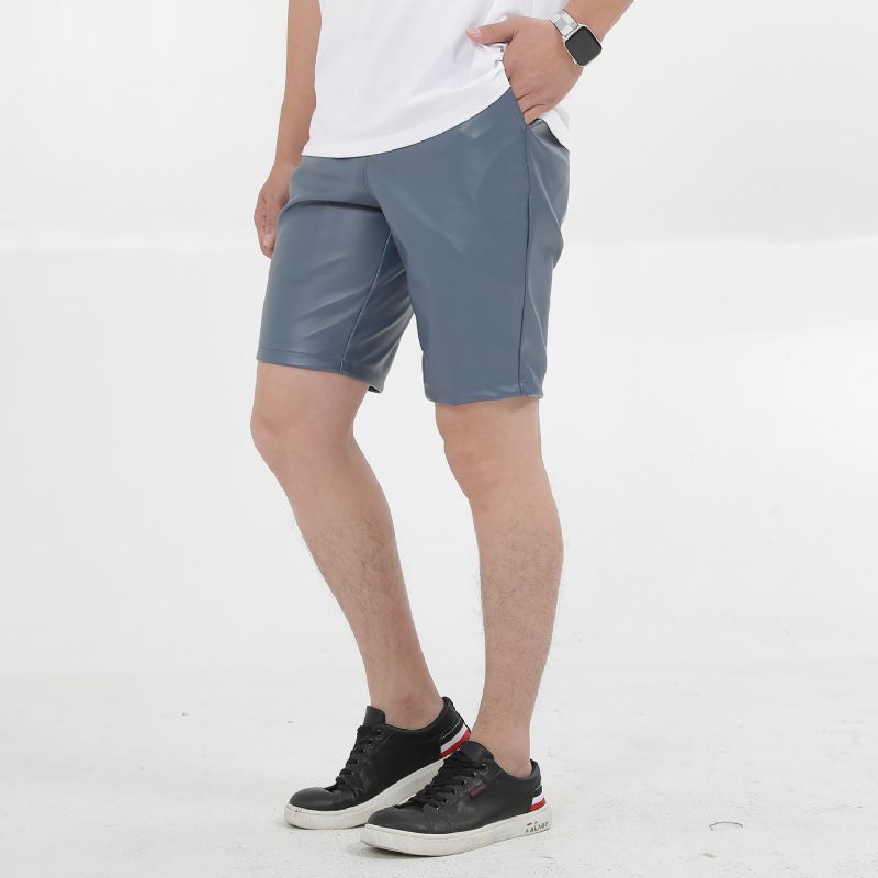 Sommer Tynde Mænds Stretch Farve Hvide Shorts Five Points