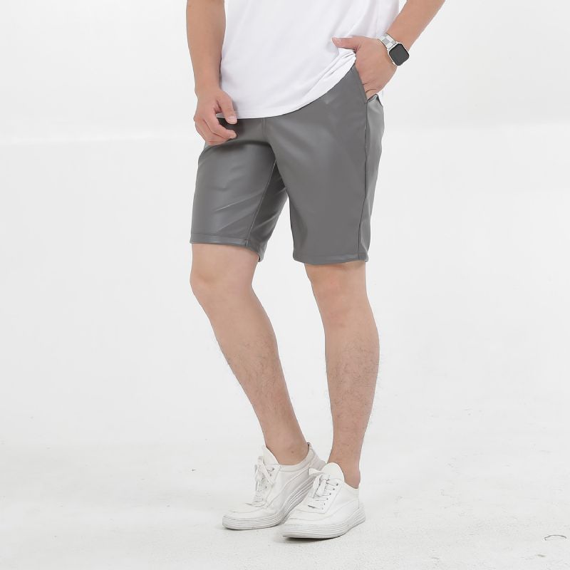 Sommer Tynde Mænds Stretch Farve Hvide Shorts Five Points