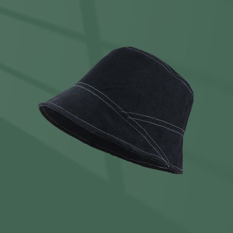 Spandhat Kvinders Forår Og Sommer Xiaoming Line Lille Side Kort Skygge Selvlukkende Fiskerhat Cover Face Hat