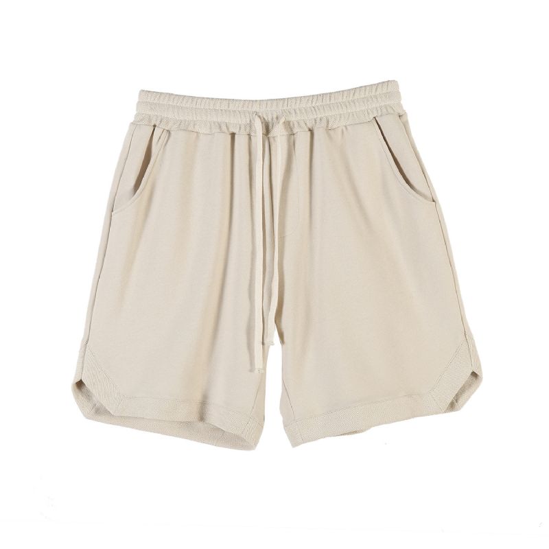 Sportshorts Til Mænd Retro Løse Bomuldsshorts Cropped Bukser