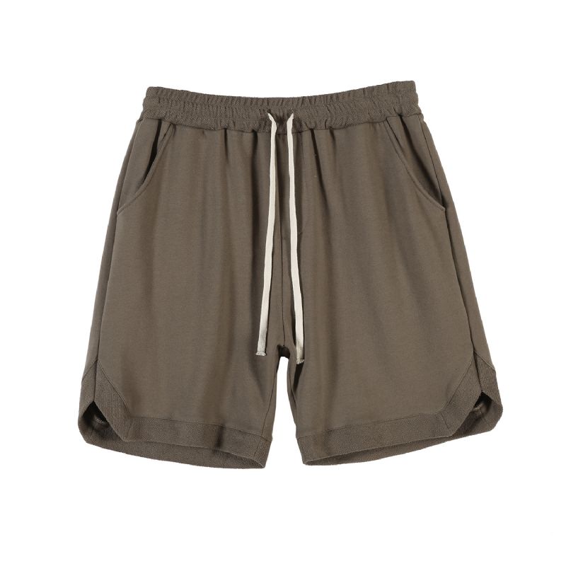 Sportshorts Til Mænd Retro Løse Bomuldsshorts Cropped Bukser