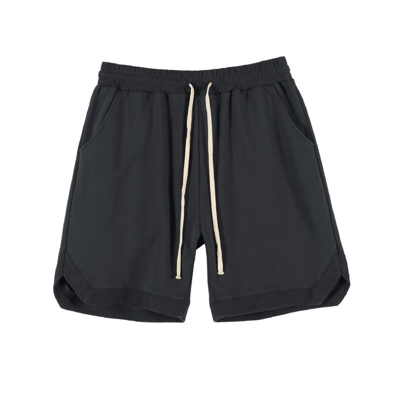 Sportshorts Til Mænd Retro Løse Bomuldsshorts Cropped Bukser