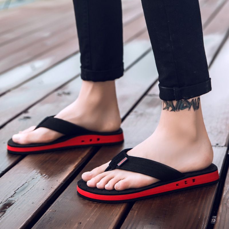 Store Størrelse Hjemmesko 464748 Sommerflip Flops Herresandaler Sko Herre Strandsko Klipklapper