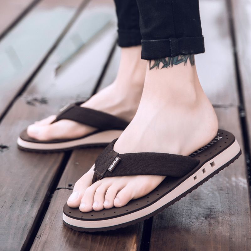 Store Størrelse Hjemmesko 464748 Sommerflip Flops Herresandaler Sko Herre Strandsko Klipklapper