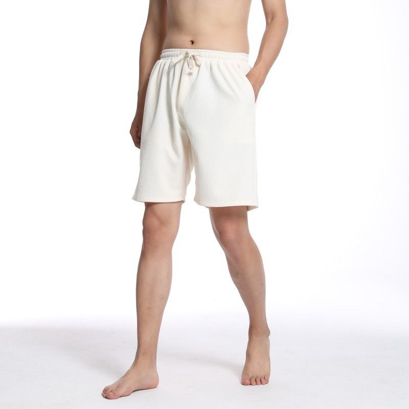 Strandshorts Til Mænd Løse Shorts Sport Store Bukser Åndbare Ensfarvede Cropped