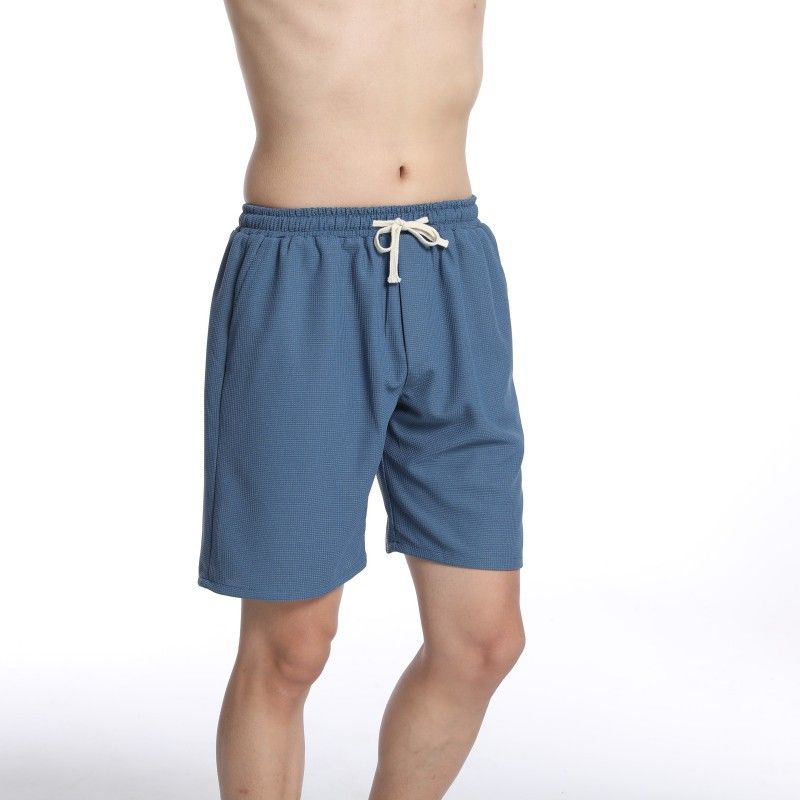 Strandshorts Til Mænd Løse Shorts Sport Store Bukser Åndbare Ensfarvede Cropped