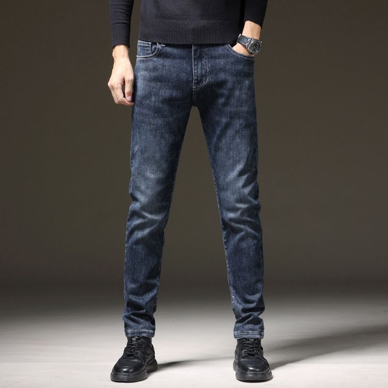 Stretch Jeans Mænd Små Fødder Slim Fit