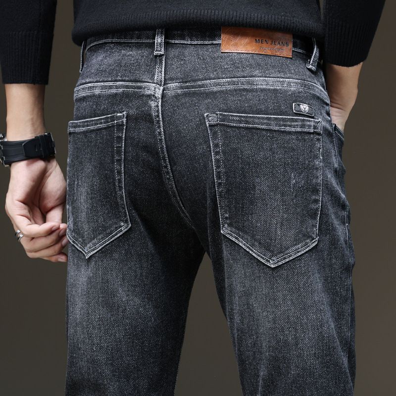 Stretch Jeans Mænd Små Fødder Slim Fit