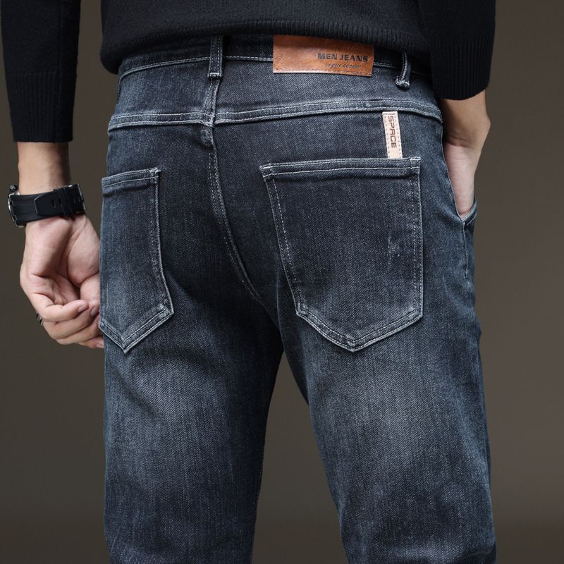 Stretch Jeans Mænd Små Fødder Slim Fit