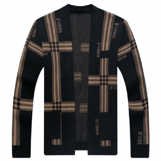 Strikket Mænds Cardigan Trend Sweater Frakke Tyndt Afsnit Casual Fashion