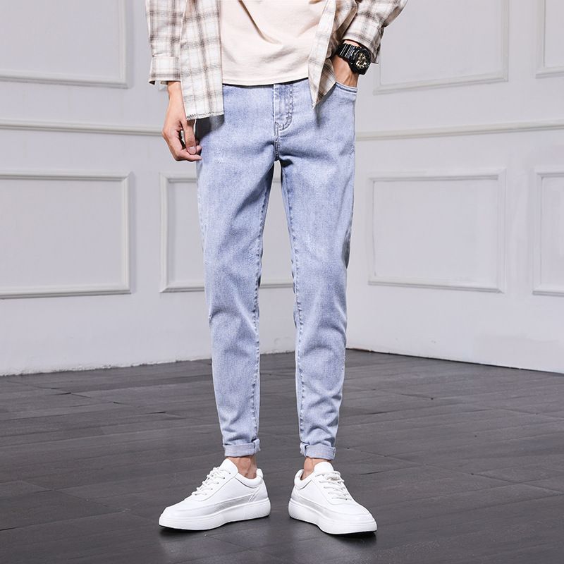 Trend Jeans Til Mænd Casual Tynde