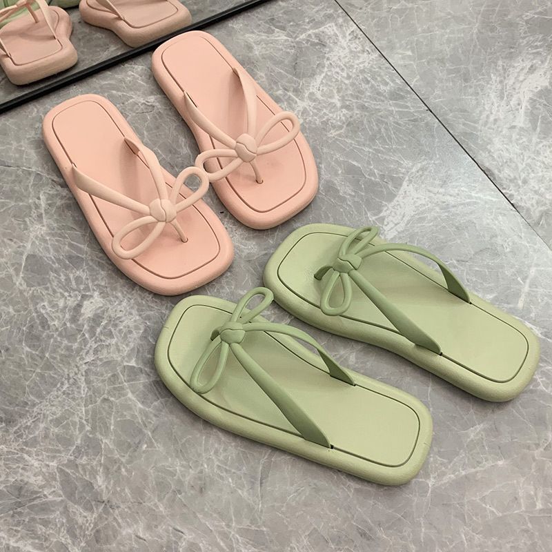 Sommer Kvinders Flip-flops Sommersløjfe Skridsikre Slidbestandige Sandaler Hjemmesko Sko Forudsalg