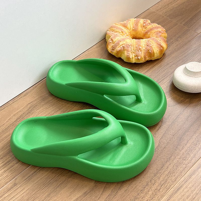 Tyksålede Flip-flops Sko Kvinder Sommer Strandmode Hjemmesko