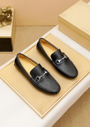 Mænds High-end Læder Loafers Moccasin Dress Sko