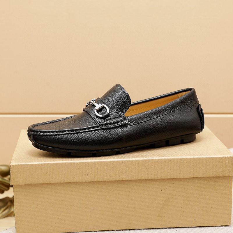 Mænds High-end Læder Loafers Moccasin Dress Sko