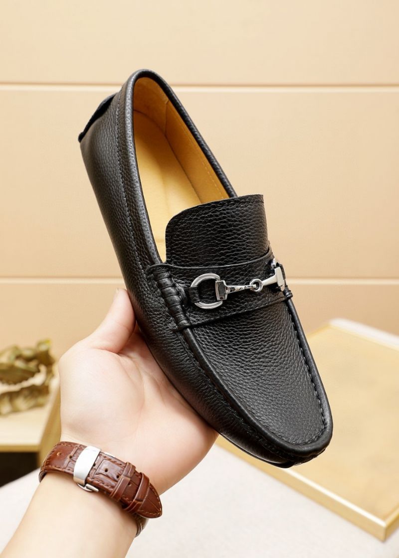 Mænds High-end Læder Loafers Moccasin Dress Sko