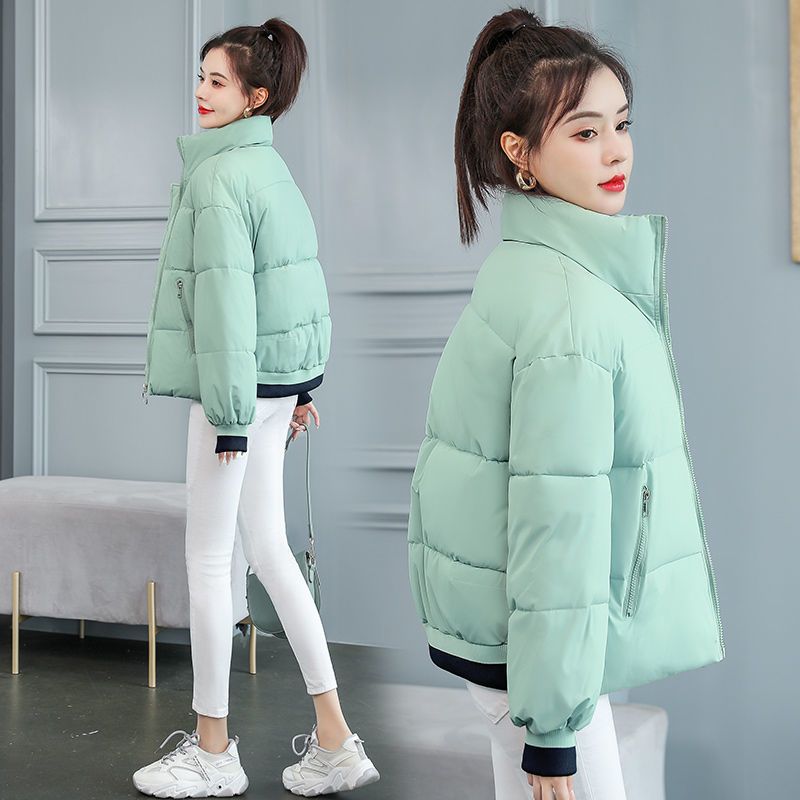 2023 Fashion Cotton Coat Dame Løs Kort Sektion Krave