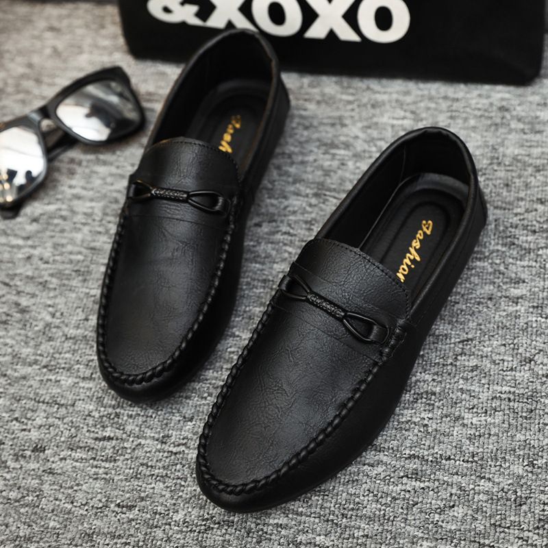 2023 Forår Nye Doudou Sko Mænds Slip-on Åndbar Kørsel Casual Dress Sko Blød Sål